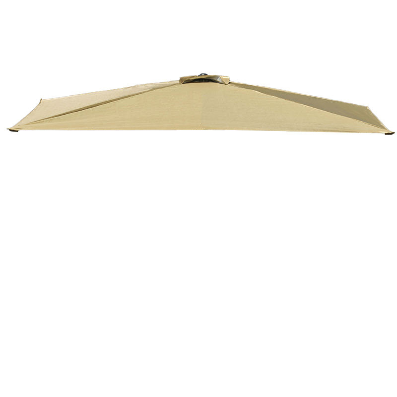 Õuepäikesevarju kate polüesterist 190T, 6 vardad, ümmargune või ristkülikukujuline kate, veekindel ja UV-kaitse, kohandatav