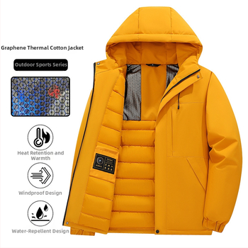 Polüesterist jope kapuutsiga ja tõmblukuga, paks talvine soojus, väliskangas ja vooder 100% polüester, külgtaskud