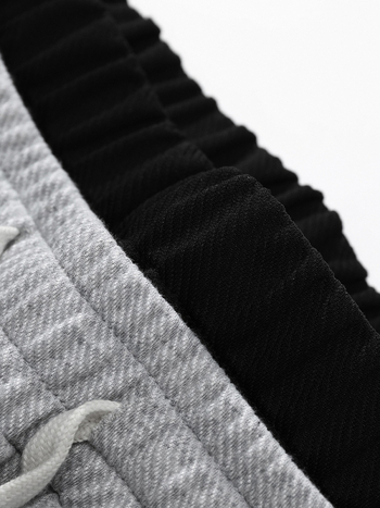 Meeste vaba-aja sportpüksid, laia lõikega, sirge säär, keskmine vöökoht, nööriga ühendus, pikad, 100% polüester, värvi blokiline muster koos patchworkiga, hingavad