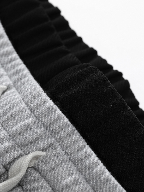 Meeste vaba-aja sportpüksid, laia lõikega, sirge säär, keskmine vöökoht, nööriga ühendus, pikad, 100% polüester, värvi blokiline muster koos patchworkiga, hingavad