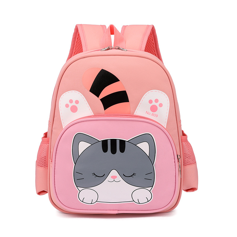 Unisex nailonist seljakott karikatuuride loomade kujundusega, ultra-kergem ja hingav, koolile sobiv, õhu padi rihmad, kohandatav