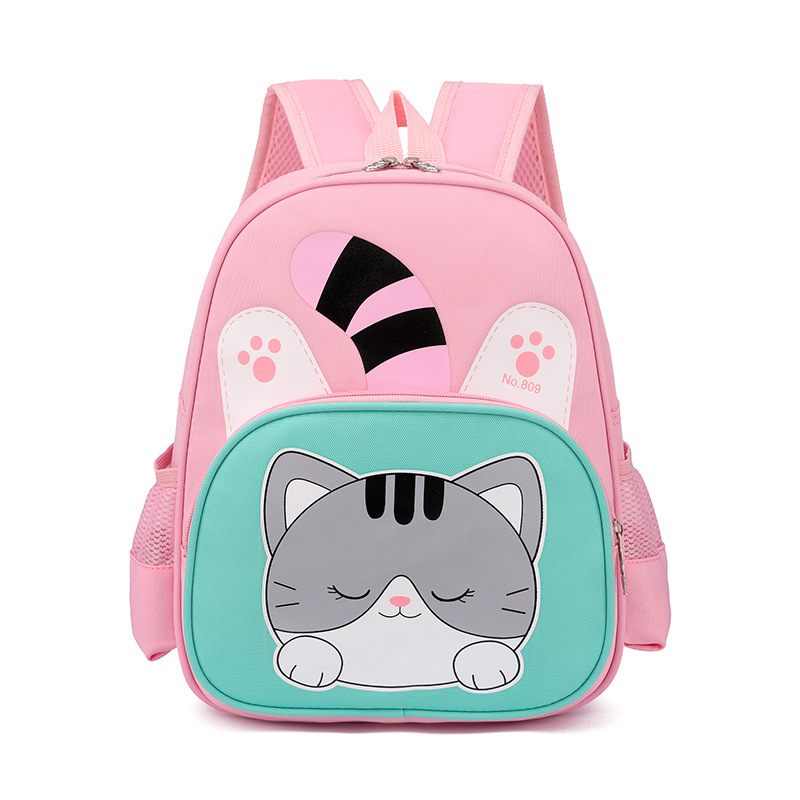 Unisex nailonist seljakott karikatuuride loomade kujundusega, ultra-kergem ja hingav, koolile sobiv, õhu padi rihmad, kohandatav