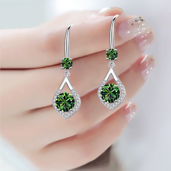 Cercei picătură din cupru, brand Aestheticism, stil în formă de picătură, nr. EG-16, primăvara 2025