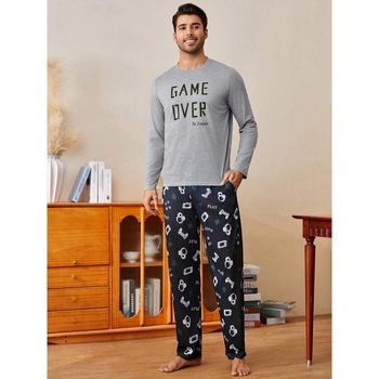 Magamispüksid | Karikatuuri stiilis, Half-Side Fleece materjal, puuvillasisaldus <30% | 2025 kevadine lansseerimine, päritolu: Hiina