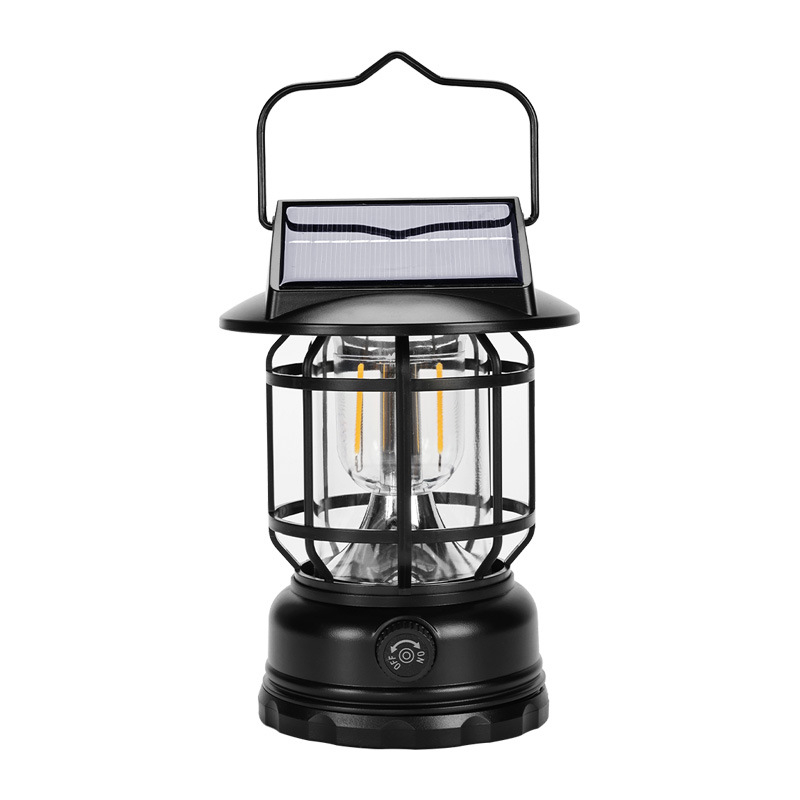 Päikesepõhine LED-kempingu lamp, veekindel välistingimustes kasutamiseks, laetav aku 1200mAh, 60 LED, 5V, 5W