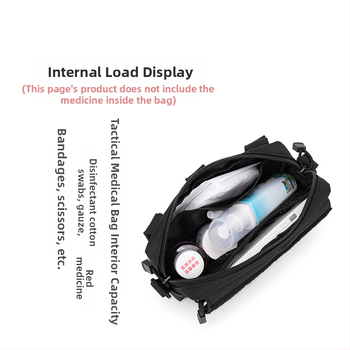 Taktikaline väline vöö Kotis MOLLE kinnitusega, laiendatav tasku, unisex, polüester