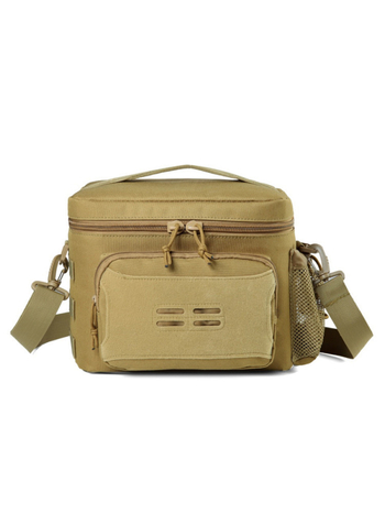 Geantă de camping în stil militar, din nailon, impermeabilă, izolată, extensibilă, cu curea de umăr simplă