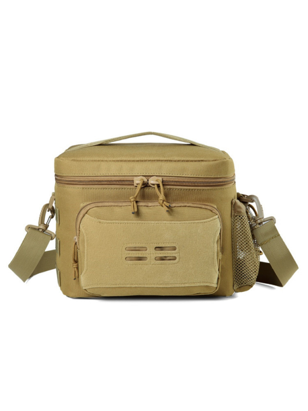 Geantă de camping în stil militar, din nailon, impermeabilă, izolată, extensibilă, cu curea de umăr simplă