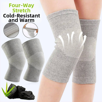 Põlvekaits nelja suunaga elastuse ja bambus-süsinikuga — soe, kõrge-elastsuslik kompressioonpõlvekaits badmintonile ja teistele spordialadele