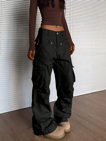 Naiste tööpüksid keskmise vöökoha, sirge lõige, vaba istuv, 95% polüester