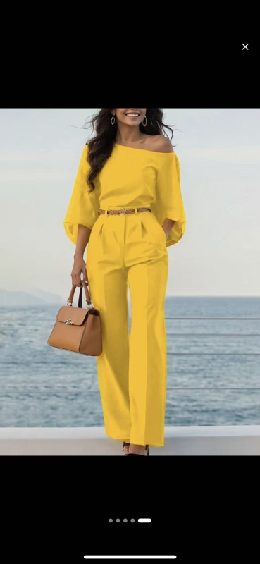 Naiste igapäevane kostüümi-top kellukujuliste varrukatega, 9/10 varrukate pikkus, 90–95% polüester, elegantne linnastiil