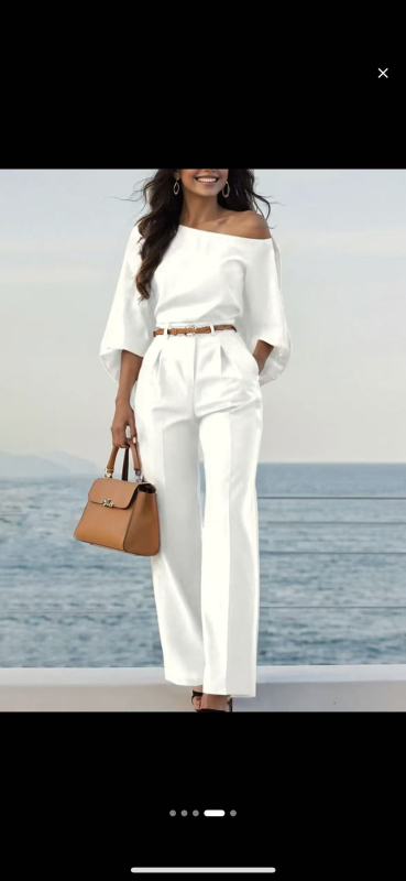 Naiste igapäevane kostüümi-top kellukujuliste varrukatega, 9/10 varrukate pikkus, 90–95% polüester, elegantne linnastiil