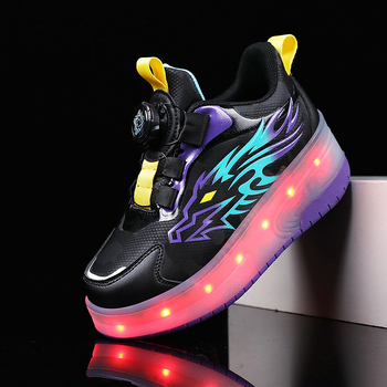 Kõnnijalatsid topelt-rullidega, ABS-ratastega, universaalne kasutus