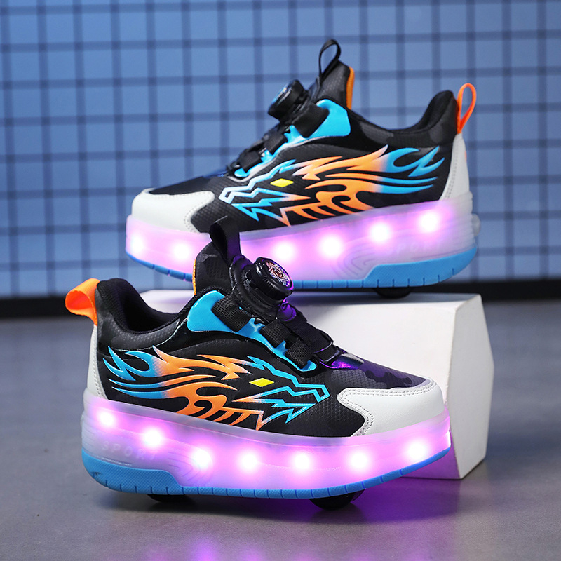 Kõnnijalatsid topelt-rullidega, ABS-ratastega, universaalne kasutus