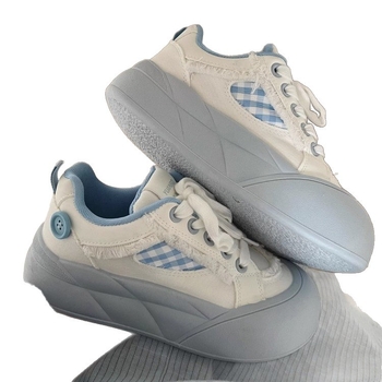 Naiste igapäevased tossud PU ülaosaga, ümmarguse varbaotsa, paks kummist talla, nööridega