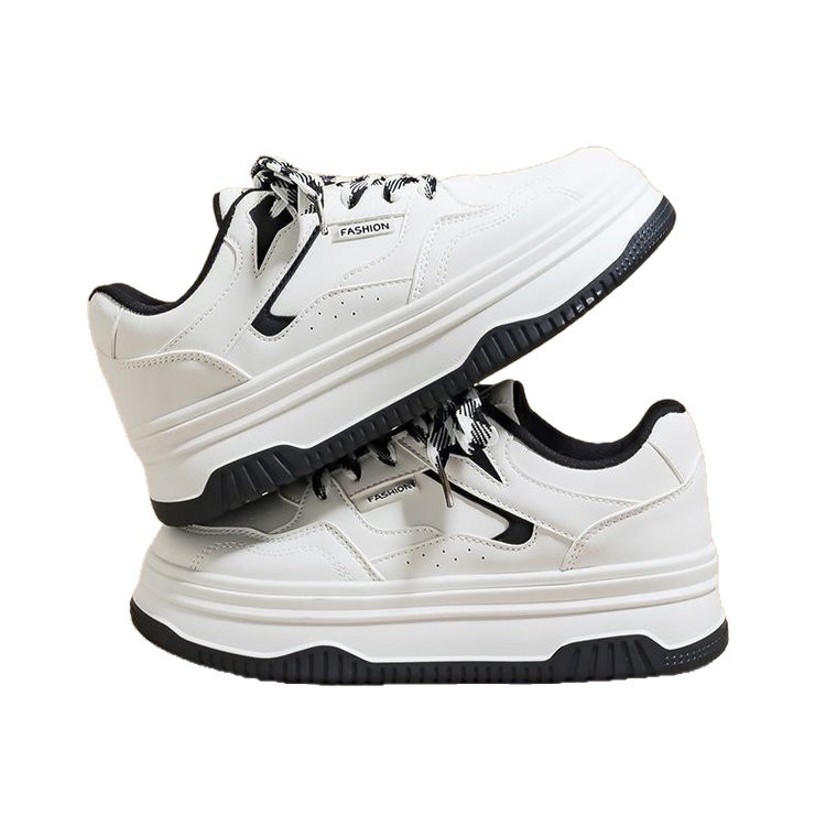 Naiste keskmise kõrgusega nööriga tossud, PU patenteeritud naha ülemine, kummist tald, Color-Blocking muster, sügisese igapäevased skate-tossud