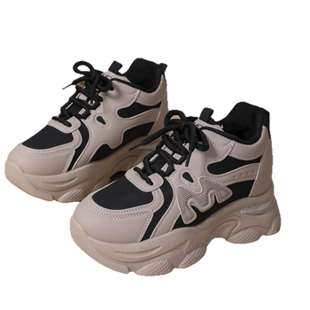 Unisex dad sneakers – kõrgust tõstva, paks kont, PU ülemine osa võrguga, laced (Unisex, Kõrguse tõstmine, Paks kont, PU ülemine, Võrguside)