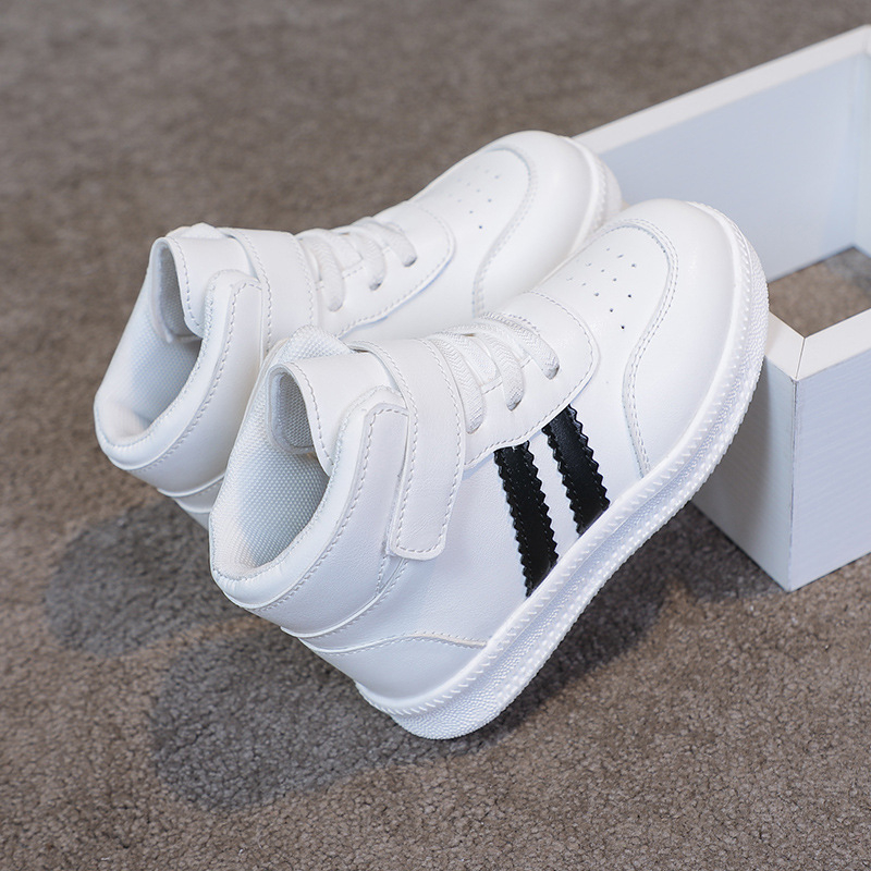 Laste kõrged tossud Velcro-sulgemisega, PU ülaosa, kummist talla, veekindlad ja tikitud detailid