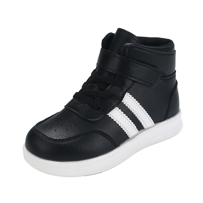 Laste kõrged tossud Velcro-sulgemisega, PU ülaosa, kummist talla, veekindlad ja tikitud detailid