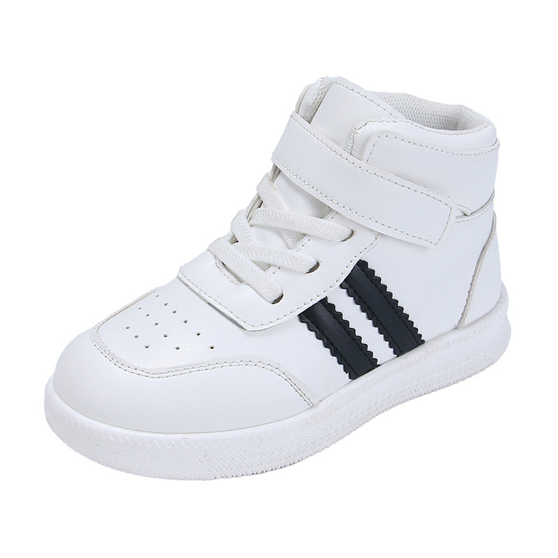 Laste kõrged tossud Velcro-sulgemisega, PU ülaosa, kummist talla, veekindlad ja tikitud detailid