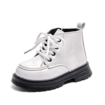 Laste Martins saapad, unisex, keskmise säärega, külgmine tõmblukk, kunstnahk, kummist talla