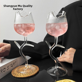 Veiniklaas lillemotiiviga, uus hiina stiil, maht 1–100 ml, tavaline klaas