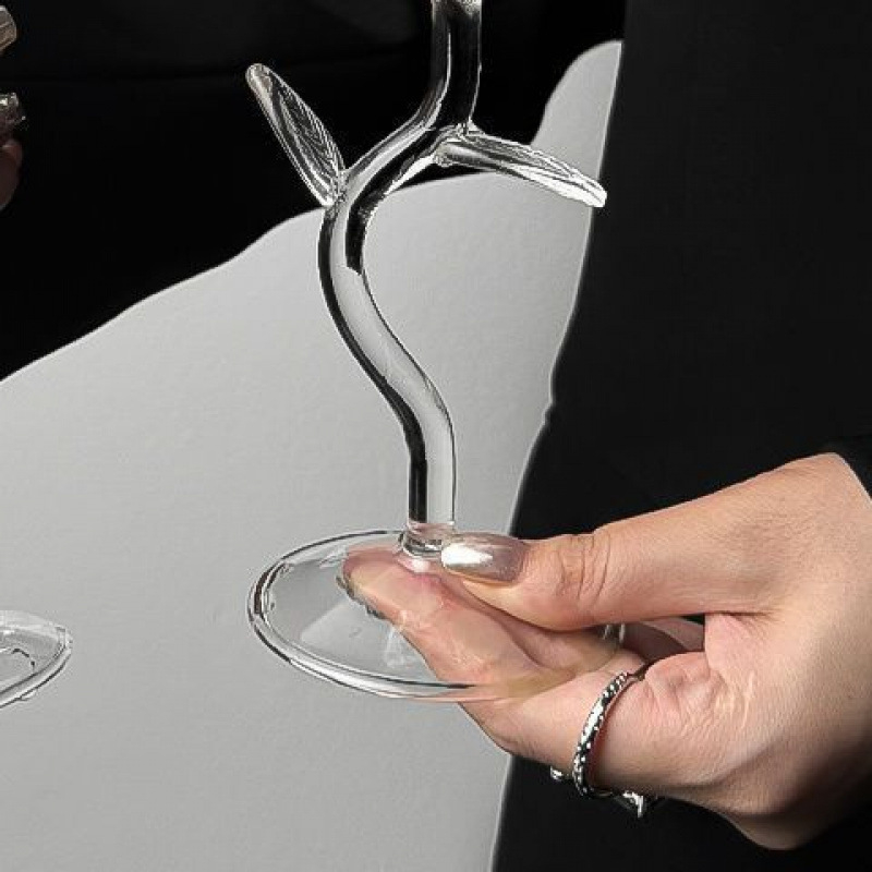 Veiniklaas lillemotiiviga, uus hiina stiil, maht 1–100 ml, tavaline klaas