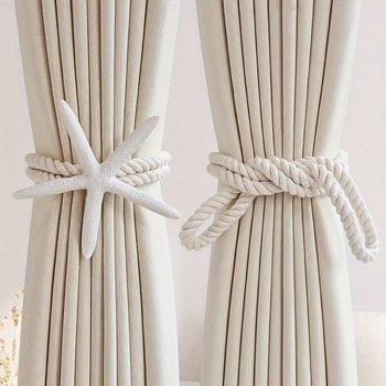 Kardinõde magnetiline sagen, YJ100 mudel, naturaalne puuvillane köis mere täht motiiviga, kaasaegne minimalistlik stiil, kaasas sidumisniit