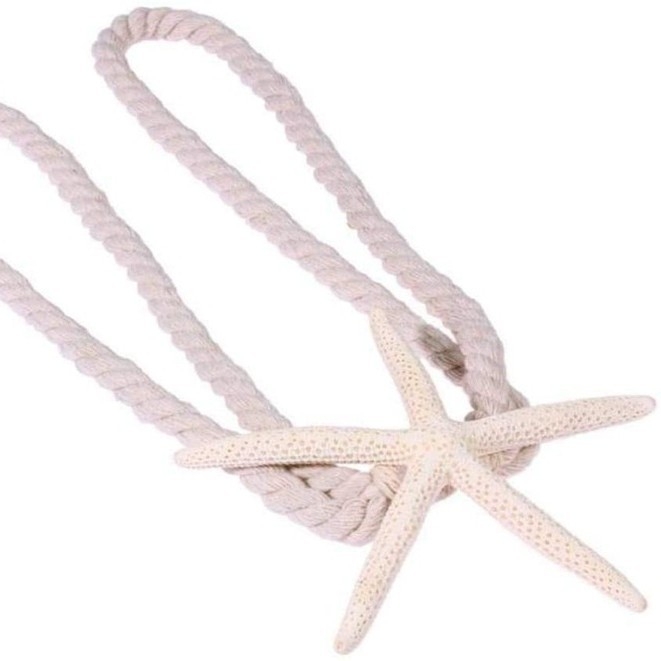 Kardinõde magnetiline sagen, YJ100 mudel, naturaalne puuvillane köis mere täht motiiviga, kaasaegne minimalistlik stiil, kaasas sidumisniit