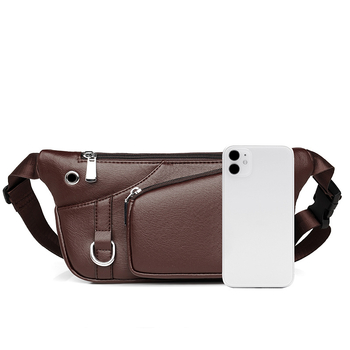 Meeste crossbody kott - linnaliku minimalistliku stiil, PU nahk, tõmblukuga suletav, varguse vastu, sisetaskud: tõmblukk, telefoni tasku, ID tasku, sülearvuti tasku, PI712