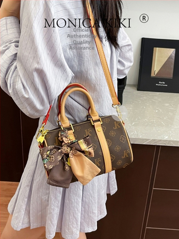 Monica Kiki Boston kott, patja kuju, PVC, Euroopa–Ameerika retro stiil, tõmblukk-uklus