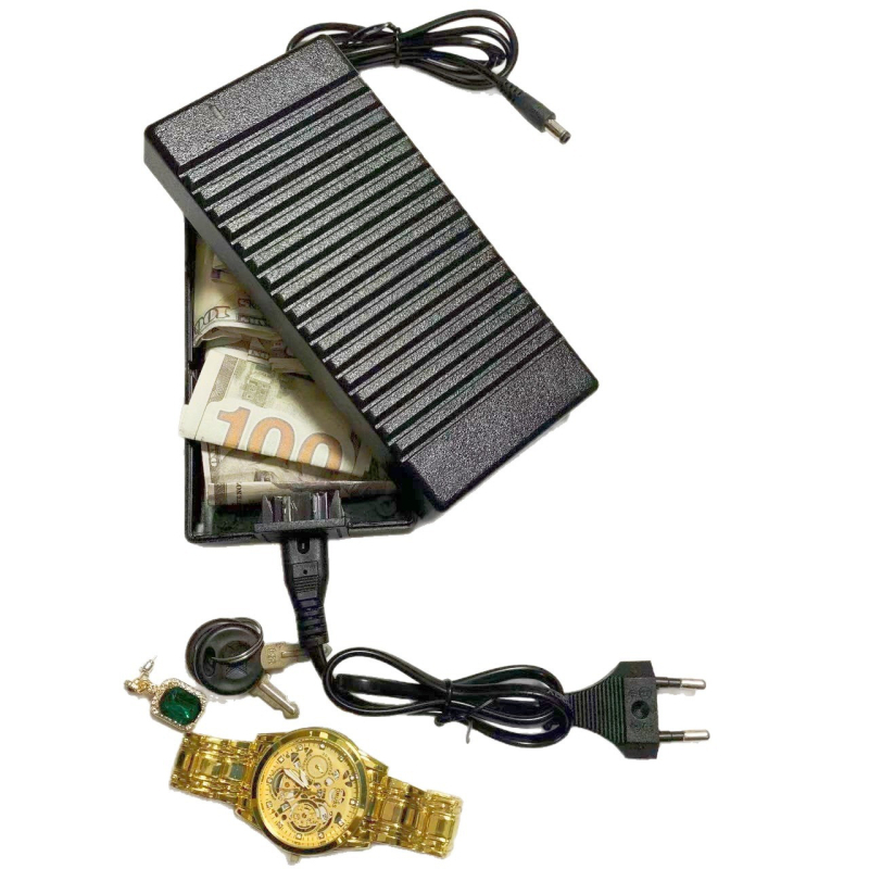 Maskeeritud laadijaga ravimikarbi turvakarp — kaasaskantav plastikkarp, mudel JCY-12150, maht 1 L