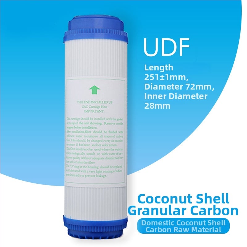 Vee puhastamise filtrielement (PP puuvill, Melt-Blown filter, kookospähkli koore granulaarne aktiveeritud süsi, surutud süsi, sintered süsinikust vars)