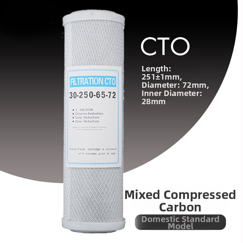 Vee puhastamise filtrielement (PP puuvill, Melt-Blown filter, kookospähkli koore granulaarne aktiveeritud süsi, surutud süsi, sintered süsinikust vars)