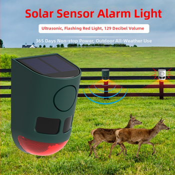 Päikesepaneelidega veoauto aklaste zonade turvasüsteem LED-infrapunase sensoriga ja ultrasonilise rottide peletajaga — N911B, Ruosheng, IP55, 3.7V, 1W, tööaeg 6–12 tundi