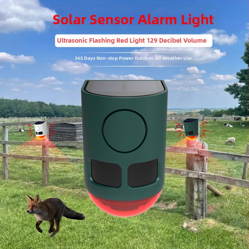 Päikesepaneelidega veoauto aklaste zonade turvasüsteem LED-infrapunase sensoriga ja ultrasonilise rottide peletajaga — N911B, Ruosheng, IP55, 3.7V, 1W, tööaeg 6–12 tundi