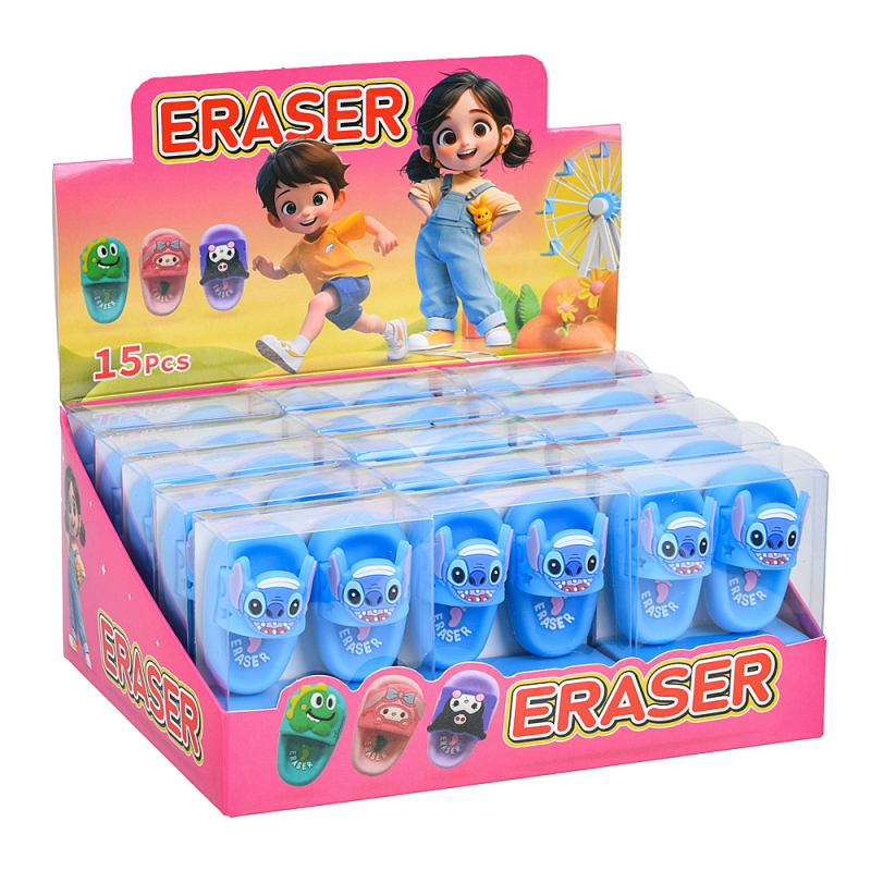 Sandaalide kujuline kustutaja, Qingkai bränd, mudel jm0283, materjal TPR, kaal 52 g