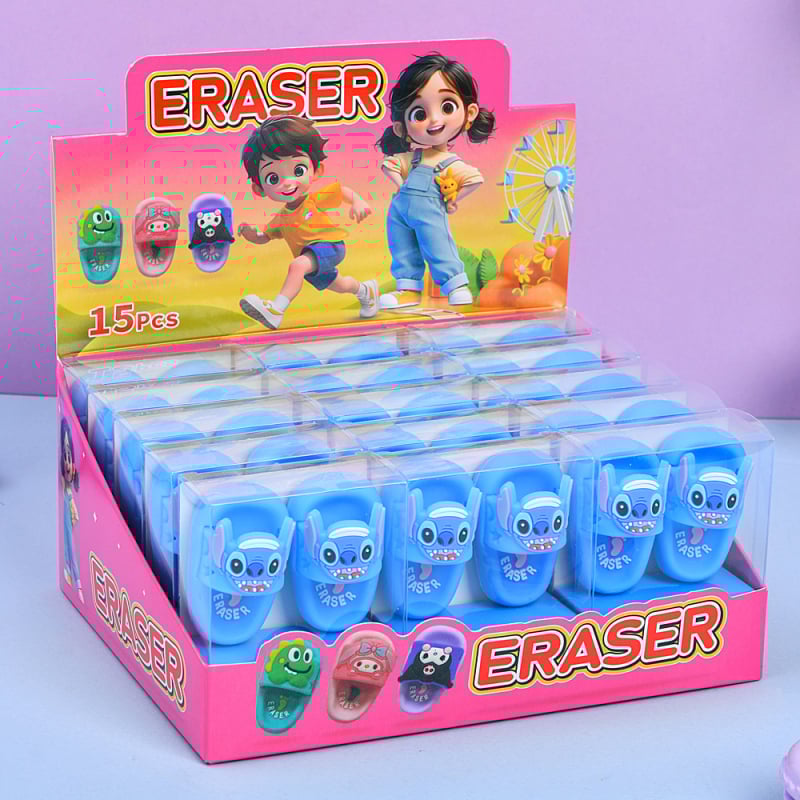 Sandaalide kujuline kustutaja, Qingkai bränd, mudel jm0283, materjal TPR, kaal 52 g