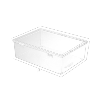 Läbipaistev dokumentide hoiukast, ruudukujuline mudel, PP materjal, 2 L maht, jaapani stiil