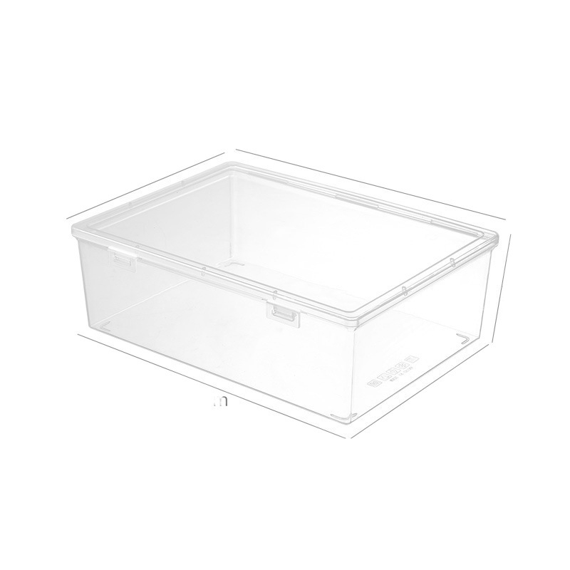 Läbipaistev dokumentide hoiukast, ruudukujuline mudel, PP materjal, 2 L maht, jaapani stiil