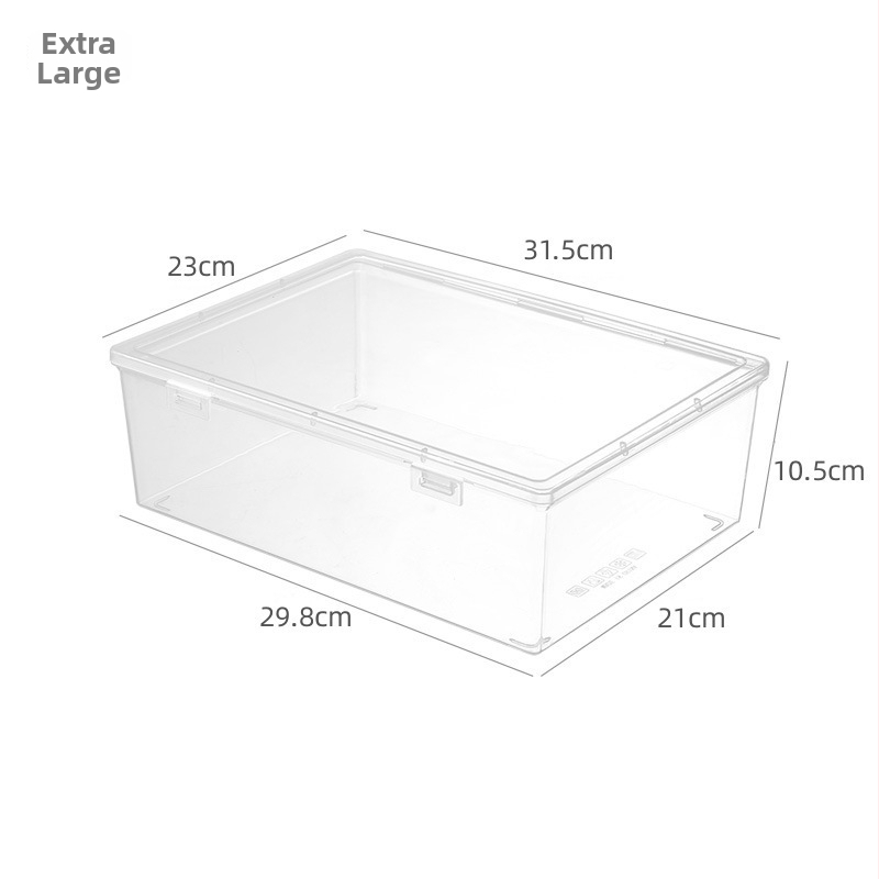 Läbipaistev dokumentide hoiukast, ruudukujuline mudel, PP materjal, 2 L maht, jaapani stiil