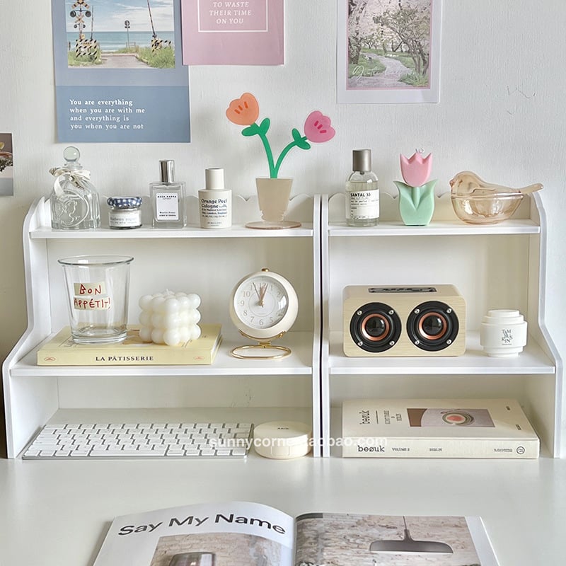 Kahekorruseline puidust laua hoiukapp – liikuv lauakorraldaja