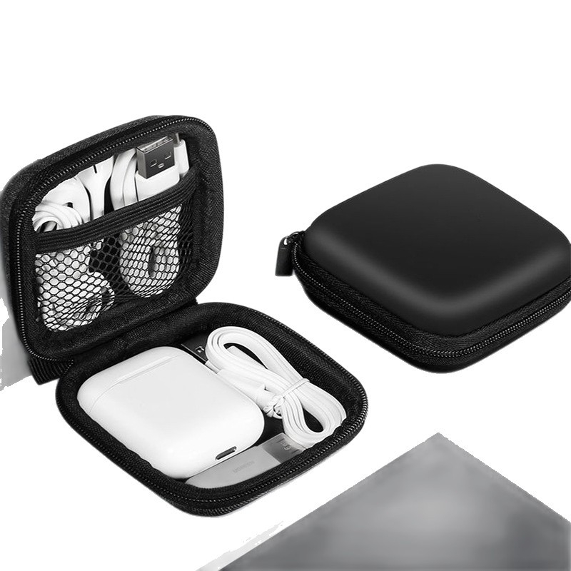 Kõrvaklappide hoiukarp – EVA ruudukujuline karp kõrvaklappide, USB mälupulkade ja mälukaartide jaoks