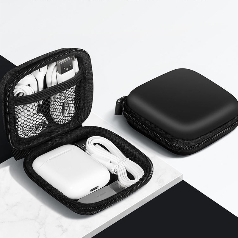 Kõrvaklappide hoiukarp – EVA ruudukujuline karp kõrvaklappide, USB mälupulkade ja mälukaartide jaoks