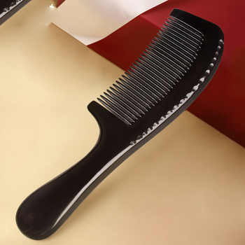Looduslikust sarvest kamm meestele ja naistele, pikkade juustega, anti-staatiline, meridiaani massaaž, siledaks juukseid ja juuksehooldus