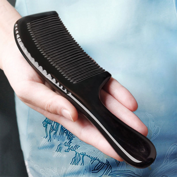 Looduslikust sarvest kamm meestele ja naistele, pikkade juustega, anti-staatiline, meridiaani massaaž, siledaks juukseid ja juuksehooldus