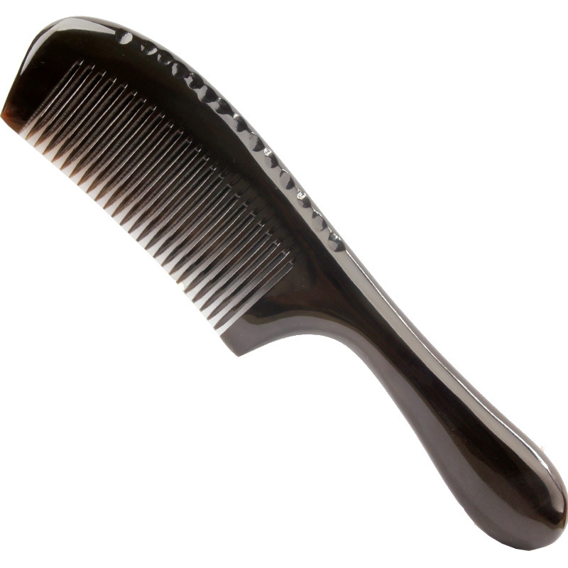 Looduslikust sarvest kamm meestele ja naistele, pikkade juustega, anti-staatiline, meridiaani massaaž, siledaks juukseid ja juuksehooldus