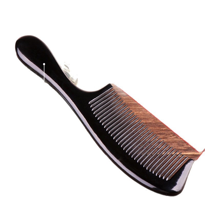 Looduslikust sarvest kamm meestele ja naistele, pikkade juustega, anti-staatiline, meridiaani massaaž, siledaks juukseid ja juuksehooldus