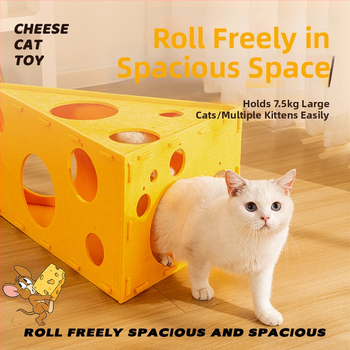 Felt kasside maja kraapimiseplaat ja tunnel – deformeeruv interaktiivne lemmiklooma magamiskoht, mudel NLMW