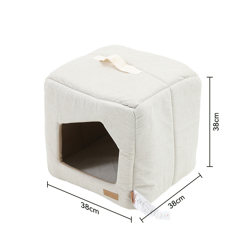 Kvadriline kassipesa, kõikide hooajate jaoks osaliselt suletud kodu, kangas